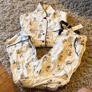 Dog Print Pajama Set